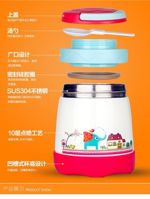 Ban’s Thermos Jar Thermal Soup Insulated - termos sup tahan panas dingin bekal rantang