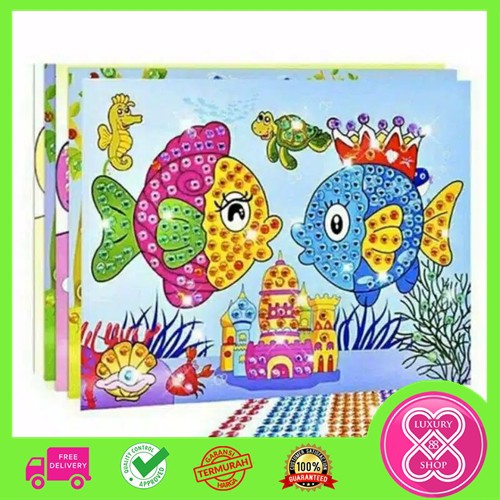 Mainan Edukasi Anak Diamond / Big Diamond Painting / Stiker Tempel Diamond