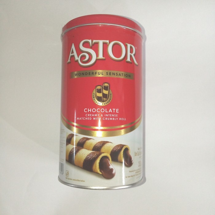 

Wafer-Biskuit- Astor Kaleng Chocolate 330Gr -Biskuit-Wafer.