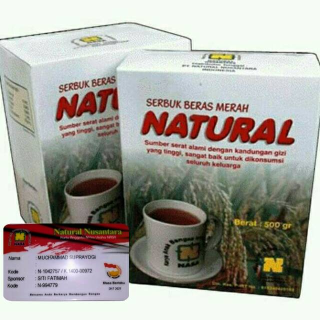 

sbmn serbuk beras merah original nasa 500 gr murah