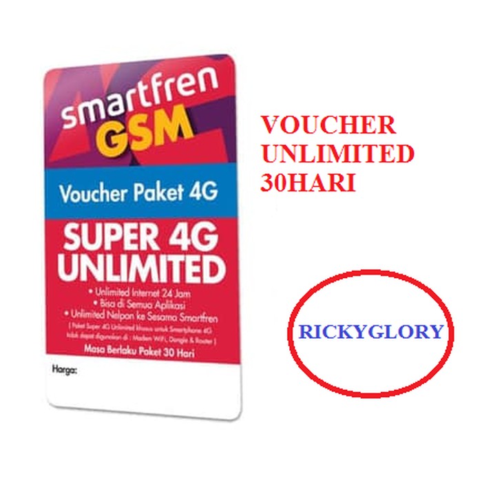 VOUCHER SMARTFREN UNLIMITED (TOTAL KUOTA 30GB) | Shopee Indonesia