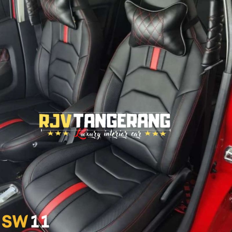 Sarung jok semi paten sigra cayla Ayla Brio Agya Mobilio dll