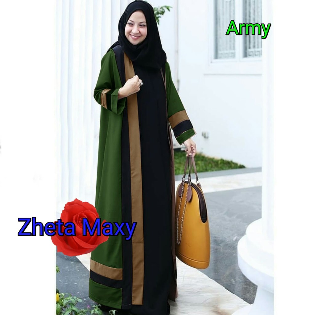 gamis wanita terbaru-jubah wanita-gamis lebaran 2020-baju lebaran-baju gamis murah