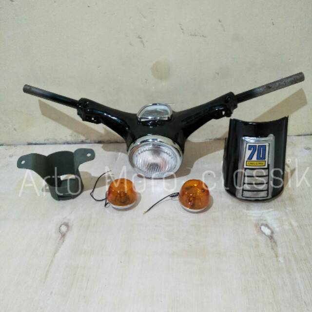 PAKET stang c70 stir c70 kepala c70 hitam