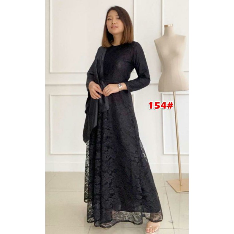 154#Fashion Gamis/Gamis Wanita/Baju Muslim