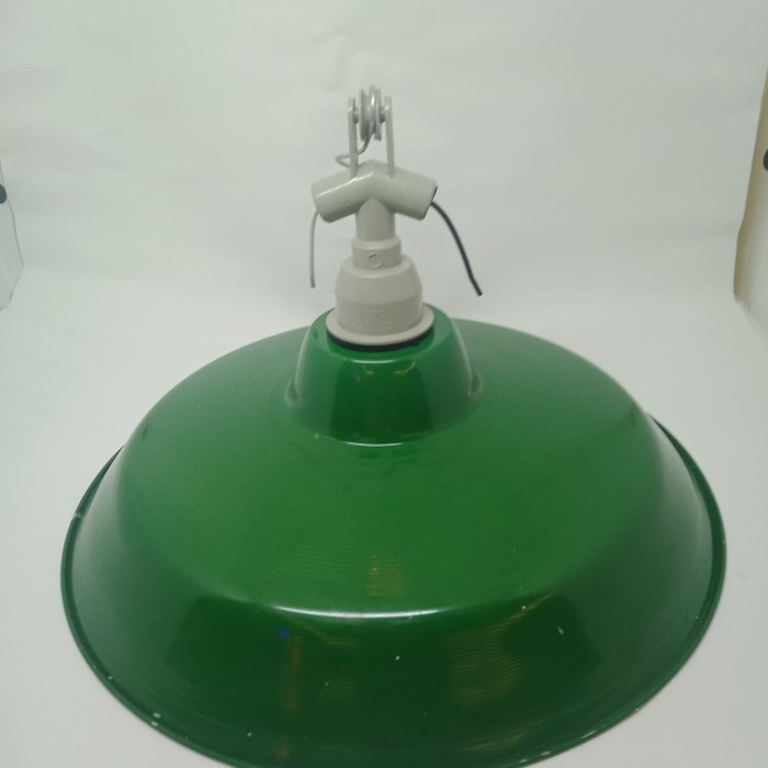 Kap WD 14" 35Cm Kap Lampu Gantung Fitting E27 Hijau Alumunium Outdoor