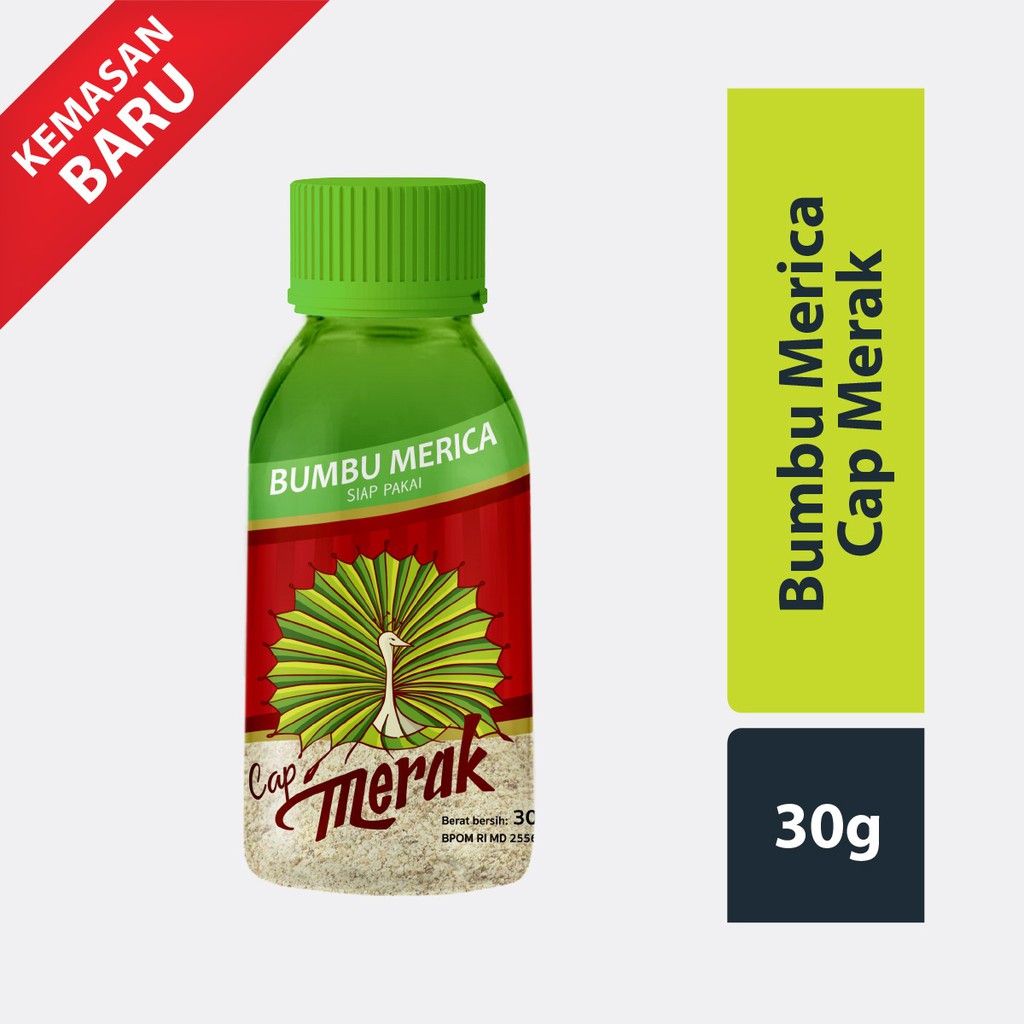 Cap Djepati Merica Bubuk Botol Merak 30 Gr