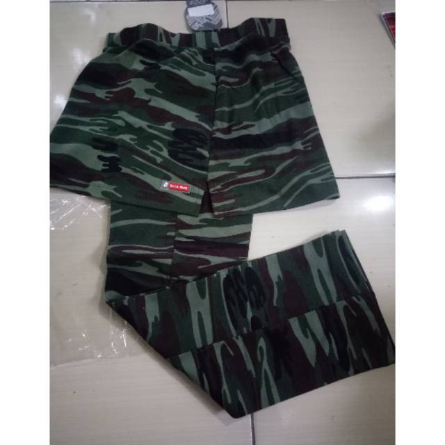 Carok unclewest loreng/celana rok