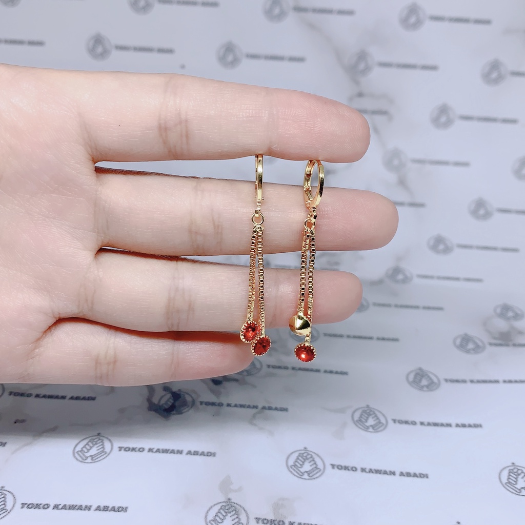 Anting Xuping Gold Perhiasan Fashion Wanita Permata Big One *13