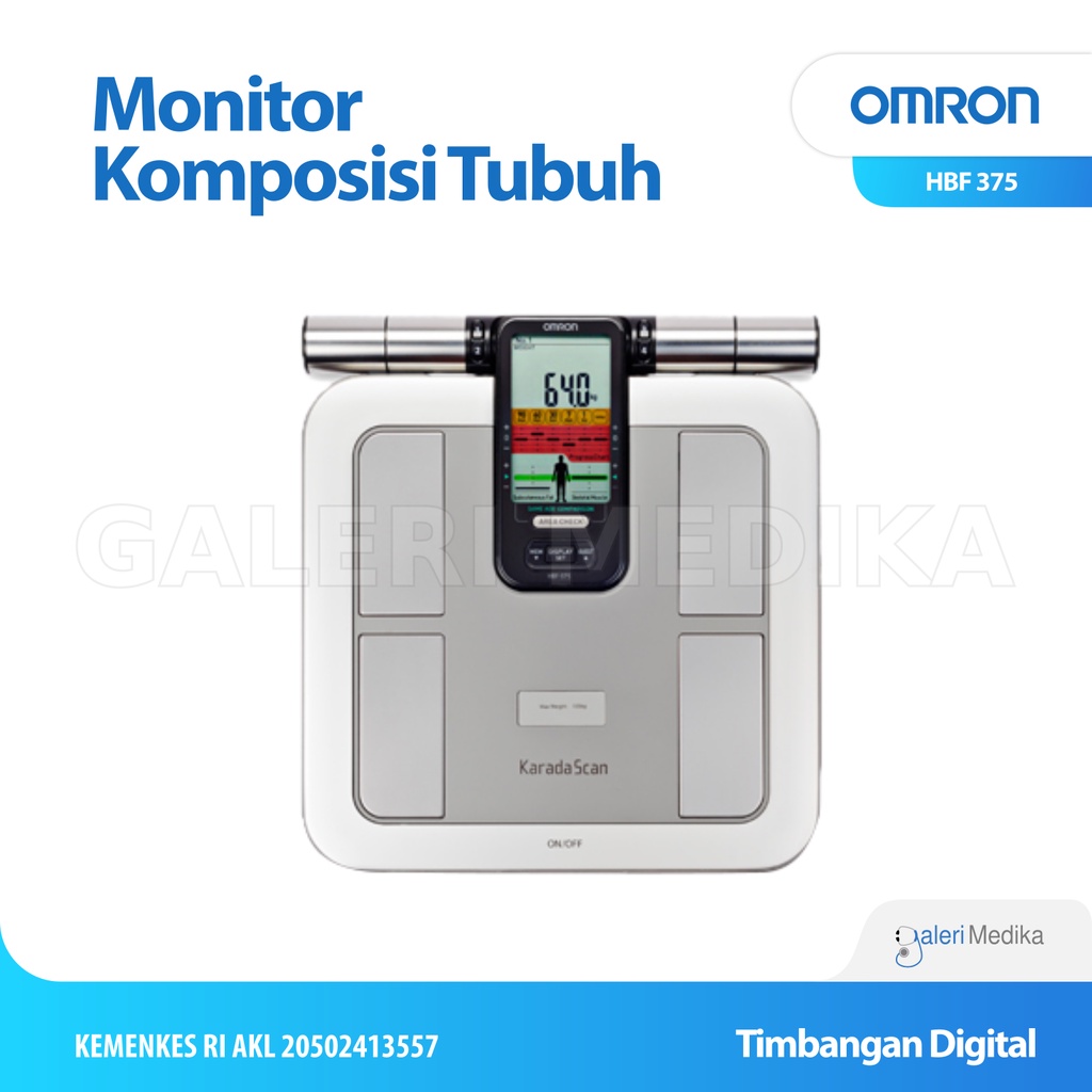 Timbangan Lemak Ukur Komposisi Tubuh Omron Karada Scan HBF-375 / HBF375 / HBF 375 Body Fat Composition Monitor