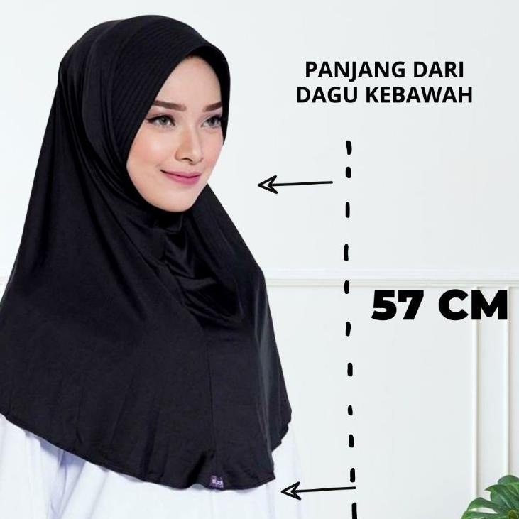 Wow Murah Meriah.. BERGO ELZATTA KERUDUNG HIJAB JILBAB KRUDUNG BERGO INSTAN  LANGSUNG HITAM PUTIH PO