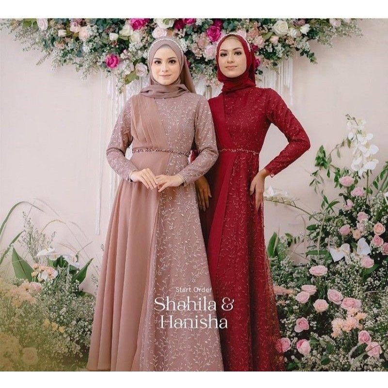 SYAHILA DRESS // GAUN PESTA - GAUN KONDANGAN - GAUN LAMARAN - GAUN WISUDA - GAUN WALIMAH - GAUN MUSLIMAH - GAUN