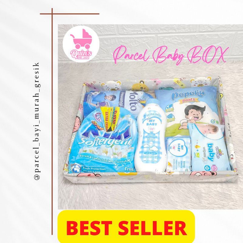 Parcel Bayi Box Paket D/Parcel Bayi Baru Lahir/Gift Set/Gift Set Baby/Parsel bayi/Parsel Bayi Peremp