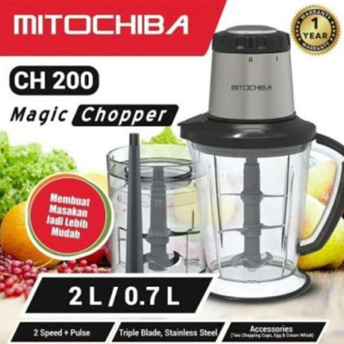 Mitochiba Food Chopper Blender - Ch 200 Terlaris