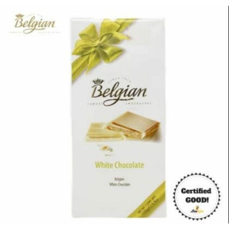 

belgian chocolate white 100gr/ cokelat putih belgia