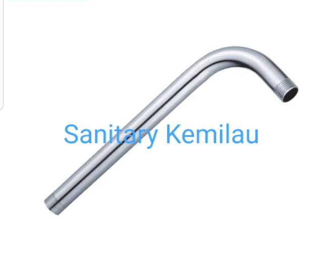 Pipa Tiang Wall Shower Stainles 30cm - 40cm - Tiang Pipa Shower Tembok - Shower Tanam