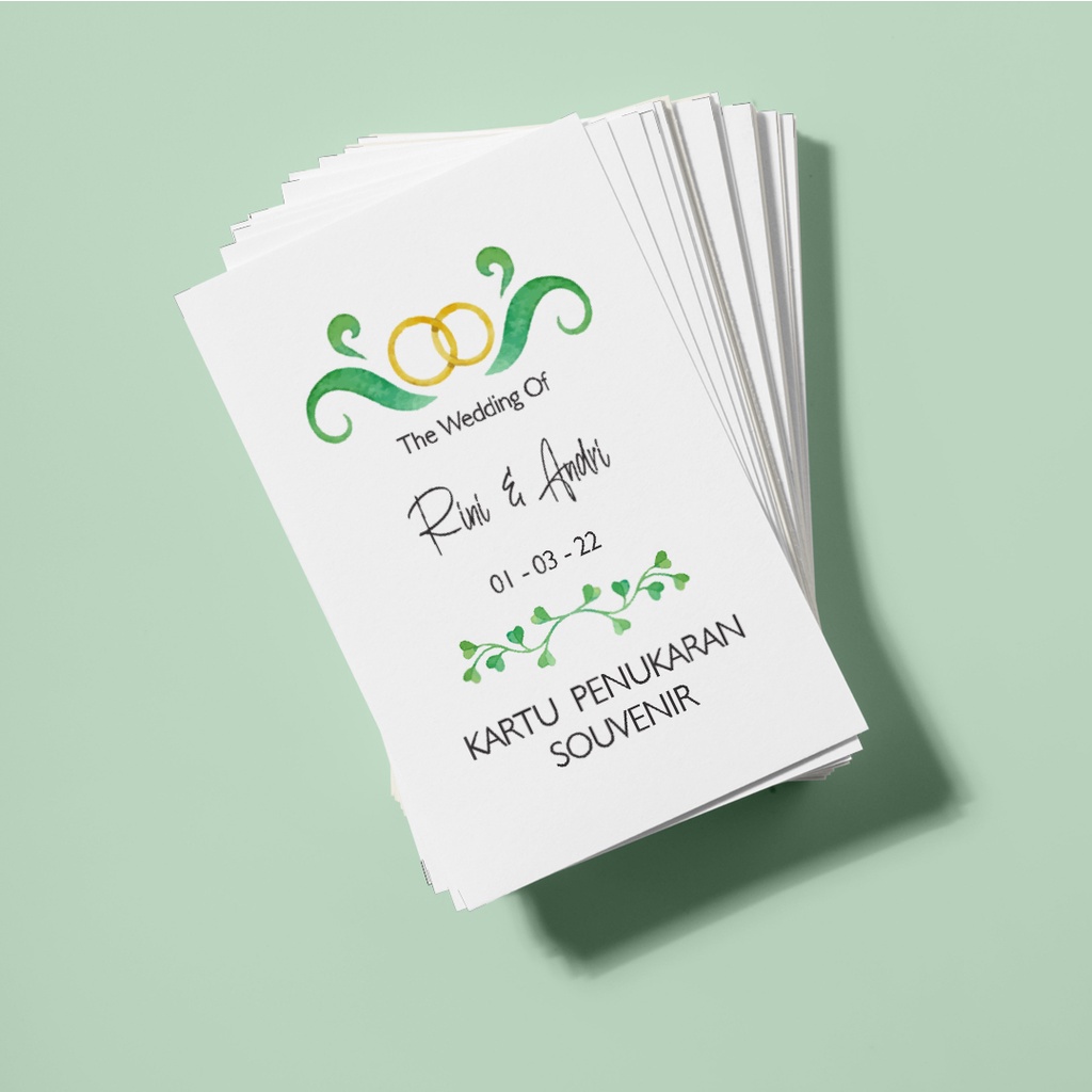 Kupon Penukaran Souvenir, Voucher Pengambilan Souvenir, Kartu Souvenir 054 A