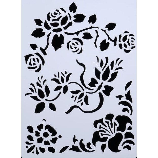 

Plastic Stencil - Corner Border Pattern (31x21cm)