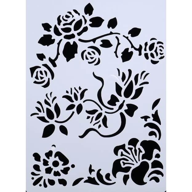 Plastic Stencil - Corner Border Pattern (31x21cm)