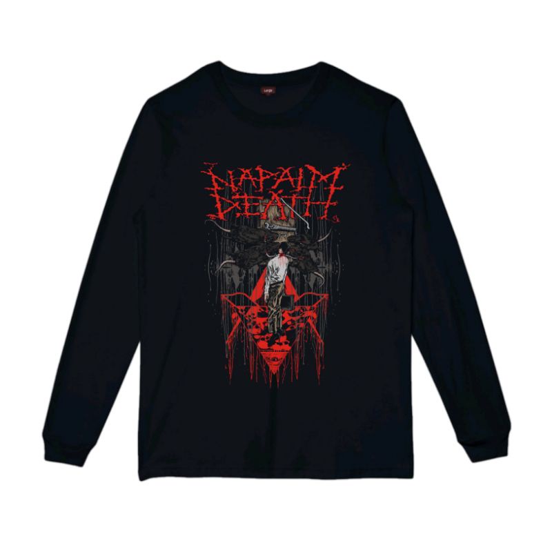 Kaos Napalm death lengan panjang / Tshirt napalm death band metal KAOS musik