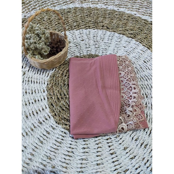 Jilbab Khimar Veera Strada Jersey By Albilal Collection-Peach