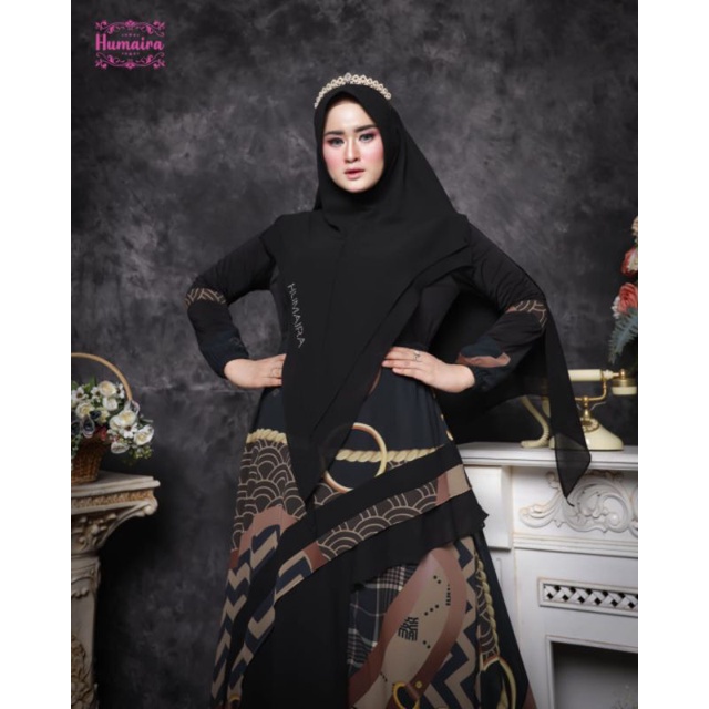 Sherina Series ORI by Humaira / Gamis Set Syar'i / Gamis Pesta Mewah / Dress Busui / Muslimah Branded Wear / Baju Syar'i Terbaru / Baju Polos Syari-A