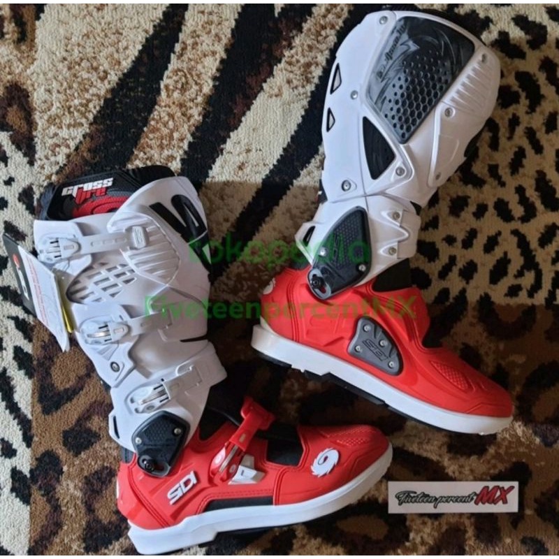 Sepatu SIDI CROSSFIRE 3 SRS MX BOOTS Black white red