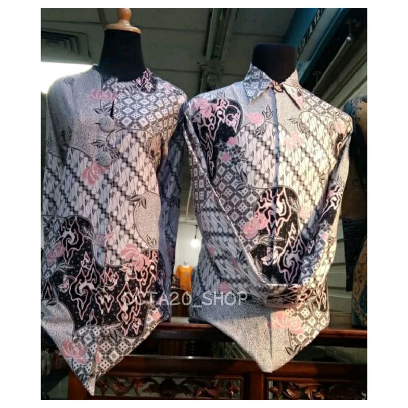 KEMEJA BATIK PRIA/BLOUSE WANITA BATIK SOLO FULL FURING
