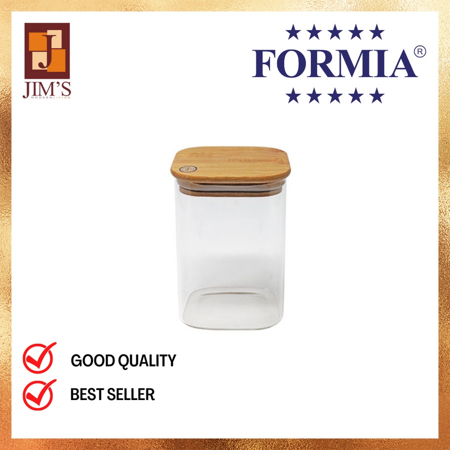 FORMIA FR849CL14 TOPLES/JAR KACA NATURE CANDY TUTUP KAYU 1.4L