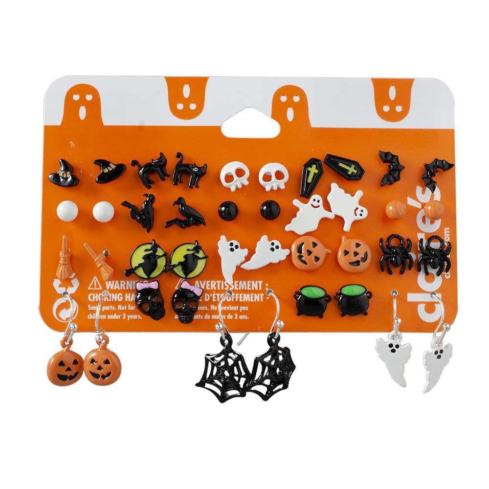 Mxbeauty Anting Tusuk Wanita Punk Untuk Perempuan Bat Pumpkin Spider Drop Earrings