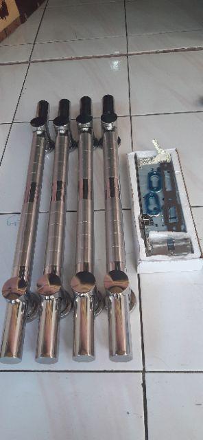 Set Hendle Pintu 60cm Suling 4pcs Hendle +bodikunci