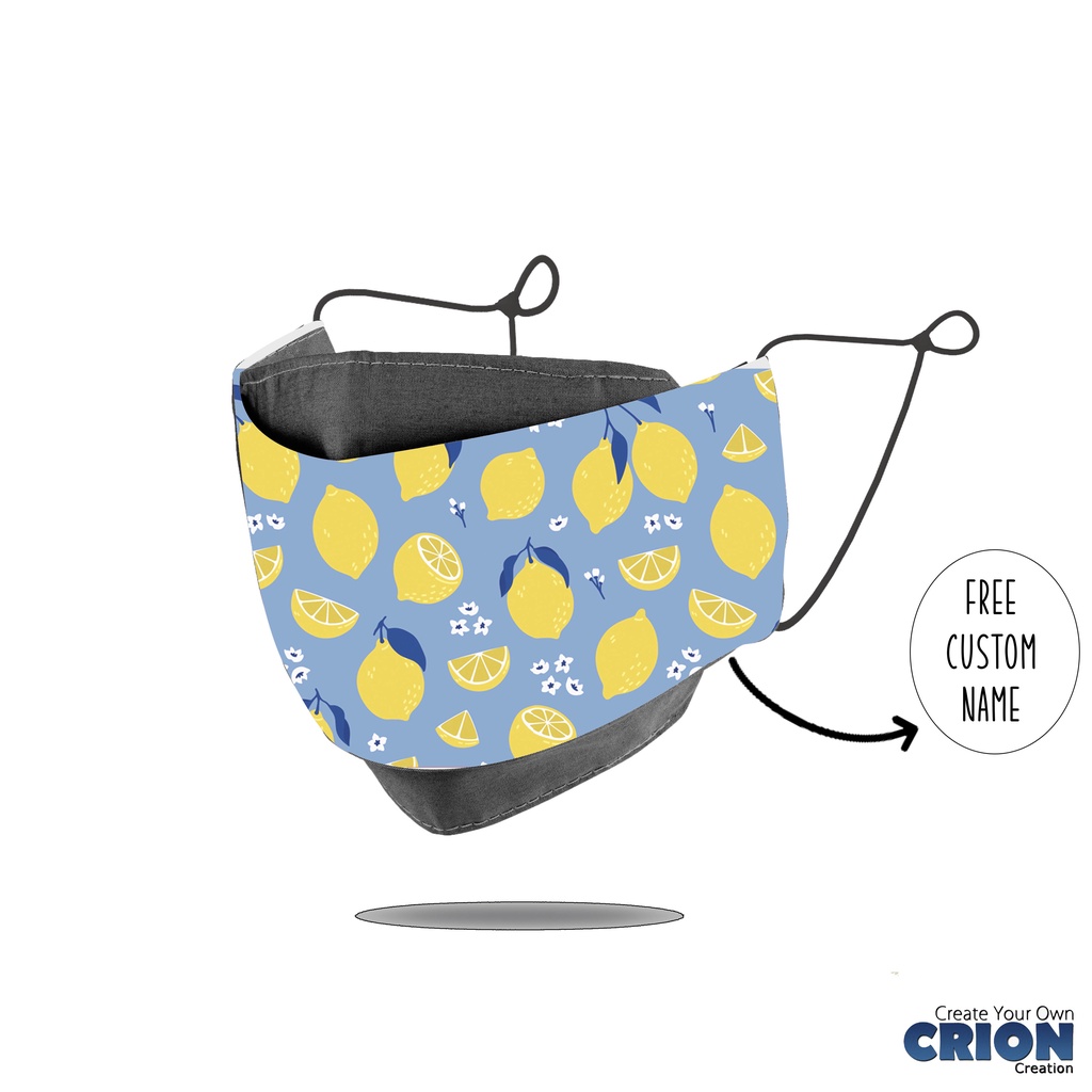 Crion - Masker 3d Full Face Cover Fruit Series - antibacterial