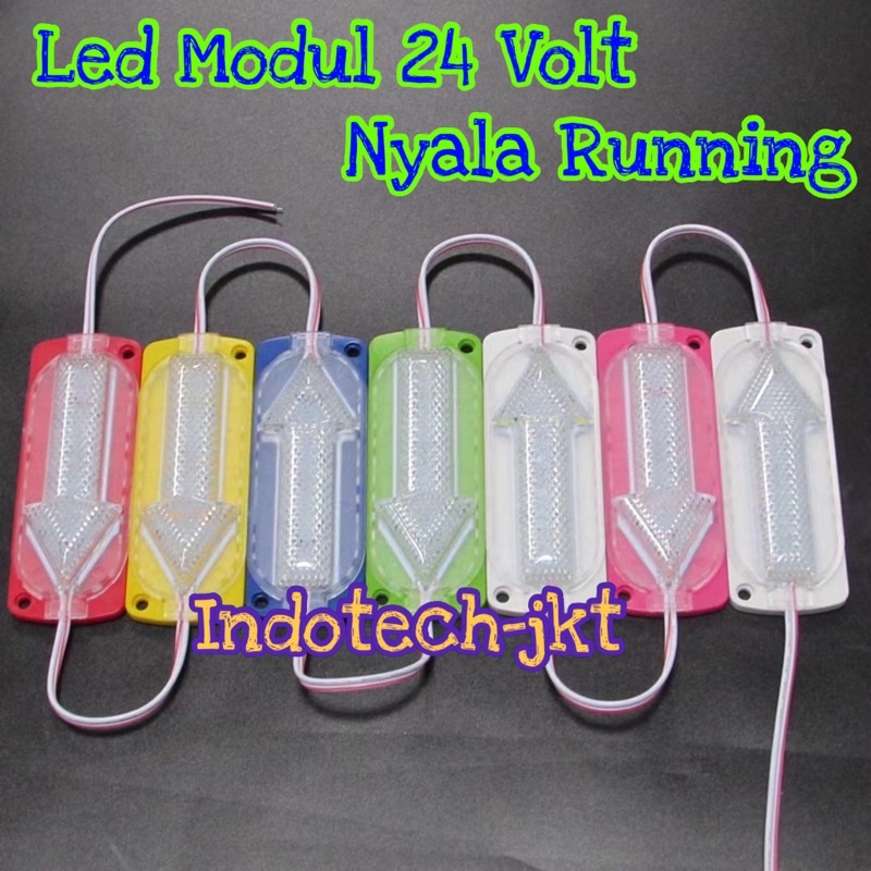 Lampu Led Kolong Modul Truk Bis 24 Volt MODEL PANAH NYALA RUNNING