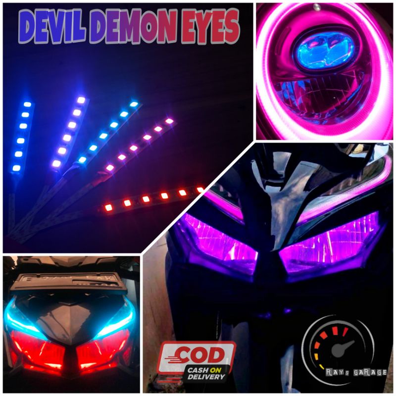 COD lampu devil eye demon eye vario 150 vario 125 scoopy beat 6 titik LED super terang