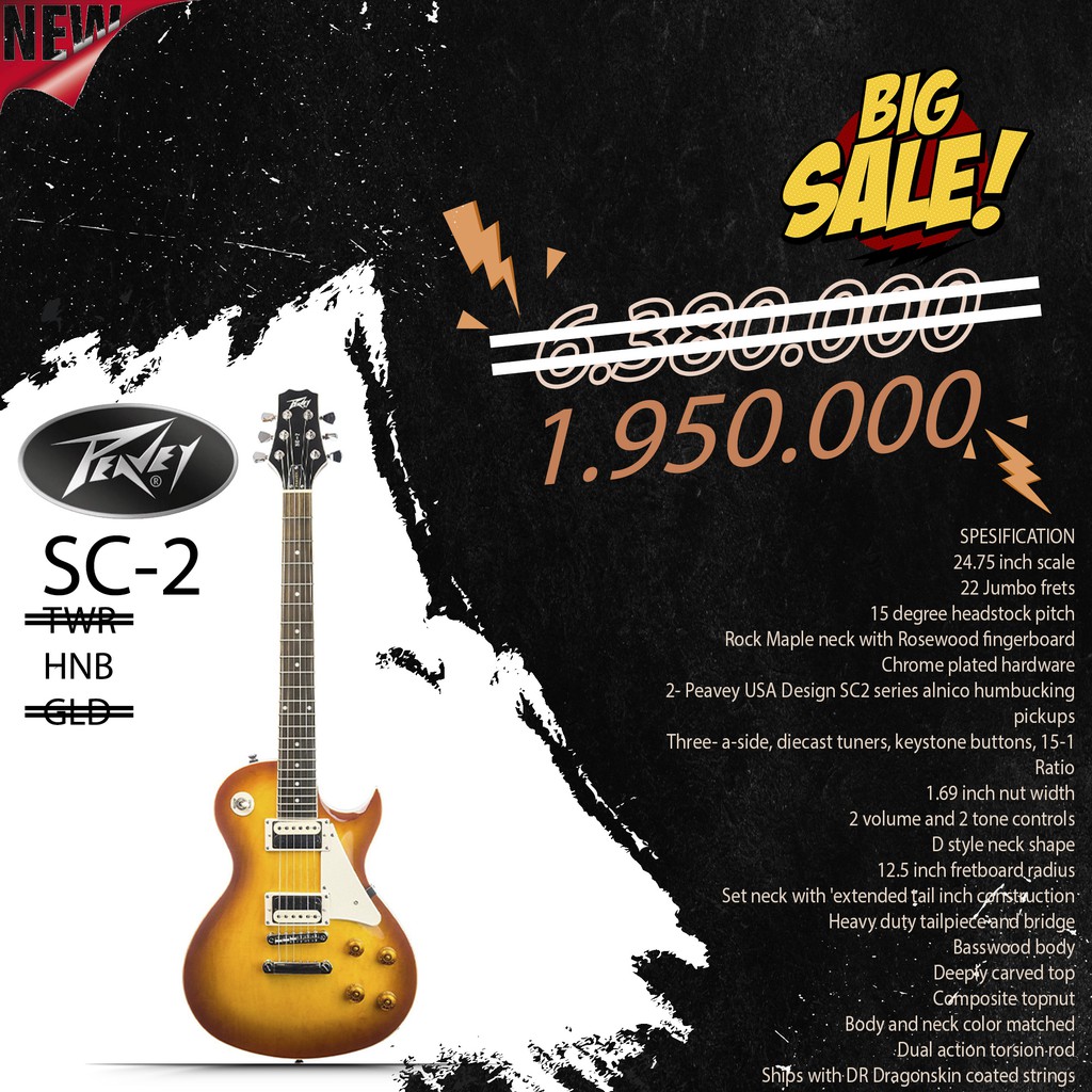 BIG SALE  Gitar Peavey SC 2 Original NEW