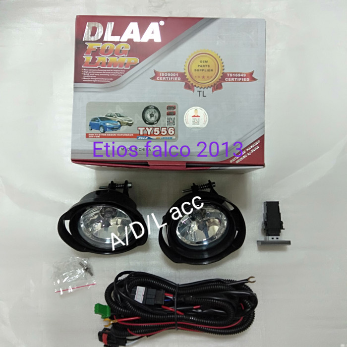 foglamp bemper bumper depan lampu kabut tembak sorot mobil toyota etios valco