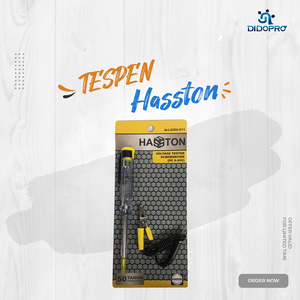 Hasston Prohex Obeng Tespen DC - Obeng Testpen Test Pen Voltage Tester 2252-011