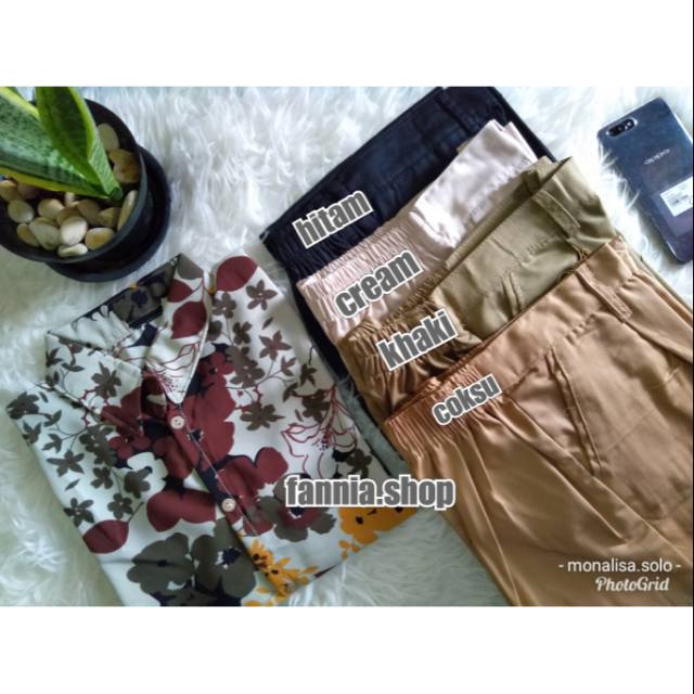 Setelan Baggypants Monalisa Andara Mustard