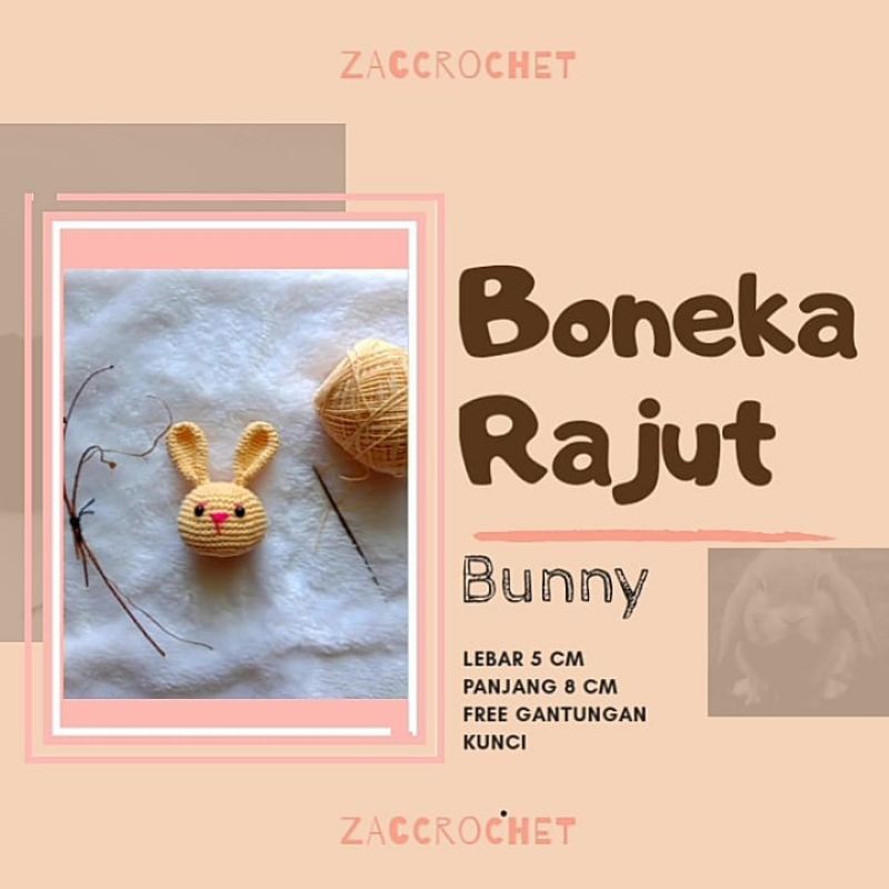 Boneka Rajut Bunny/Amigurumi Bunny