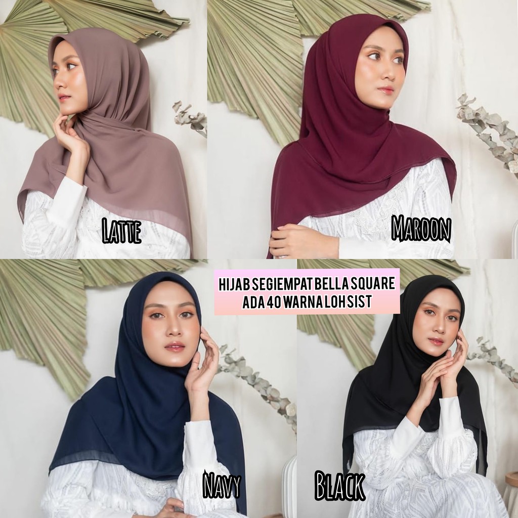  Jilbab  Bella  Square  Premium Murah Hijab Bella  Square  