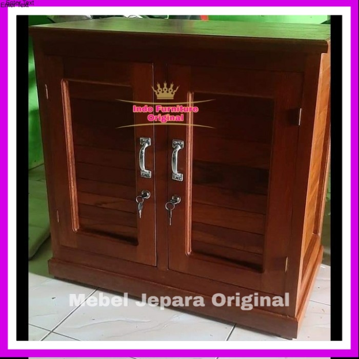 Almari/Lemari Kecil/Nakas/Bufet Kayu Bengkirai Kalimantan Murah