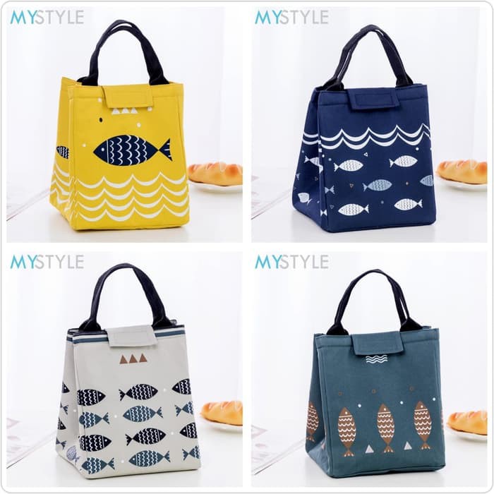 COOLER BAG PEREKAT TAS BEKAL LUNCH BOX IKAN BESAR MURAH LUNCH BAG