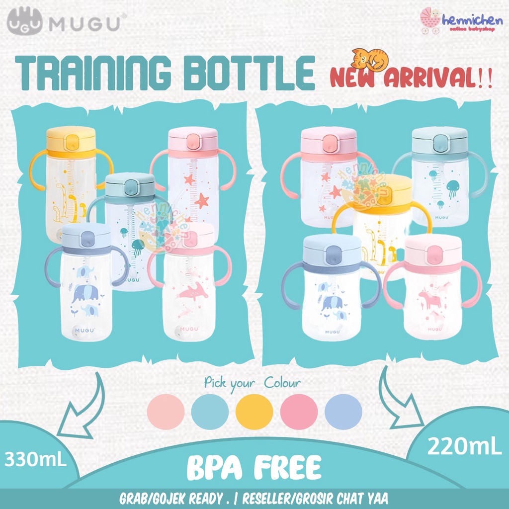 Mugu Training Bottle Botol Minum Anak 220ml / 330ml / 350ml