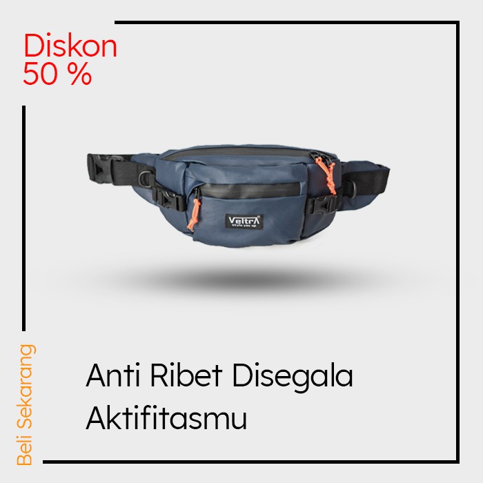 tas selempang pria bahu pinggang kecil murah anti air original