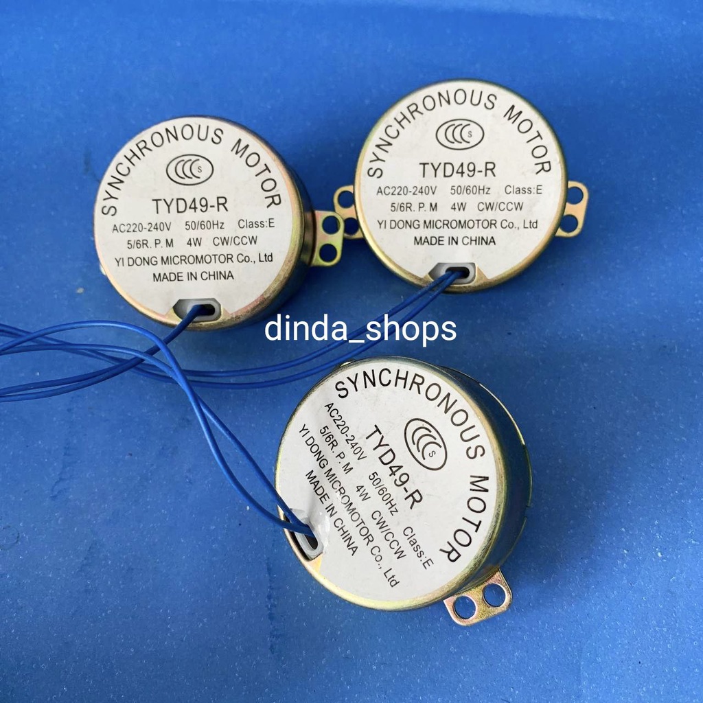 Synchronous Motor Kipas Angin Rotary Rotari Swing Dinamo Kipas 5/6 rpm