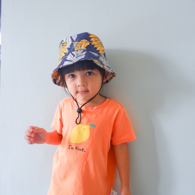 Bucket Hat Anak Laki Laki Perempuan Topi Rimba Dengan Tali Topi Piknik Anak Kupluk Anak Bayi Aksesoris Kepala Anak Laki Laki Perempuan-4