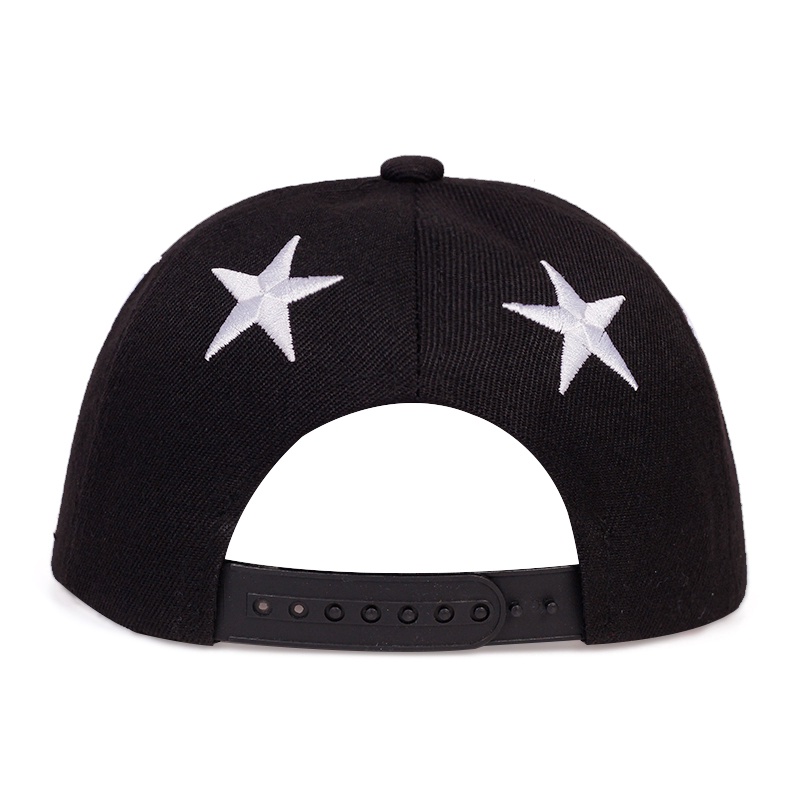 Topi baseball Motif Bordir pentagram 3D Bahan Katun Gaya hip hop Untuk Musim Semi