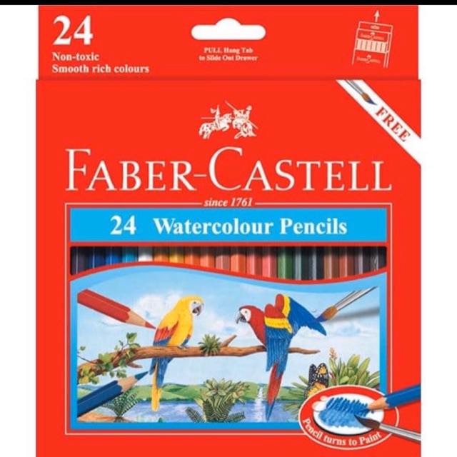 

Pensil warna Water Color Faber Castell 24