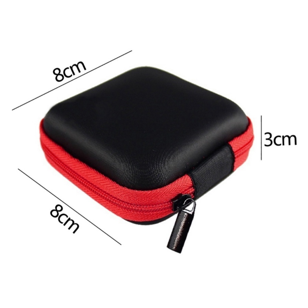 Pouch Tas Kotak Mini untuk Earphone Headset Handsfree Kunci Memori