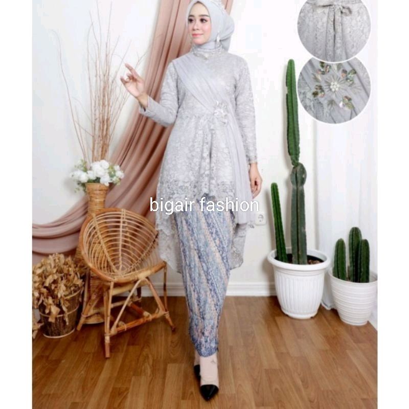 SETELAN KEBAYA SELENDANG KEBAYA SELENDANG BRUKAT MODERN SETELAN KEBAYA WISUDA TERMURAH BY BA